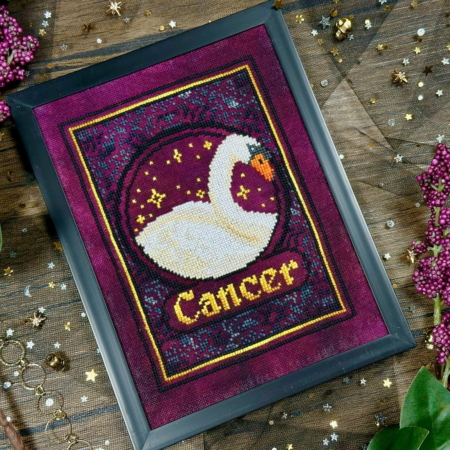The Stitch Crypt Zodiac Cancer Cross Stitch Pattern