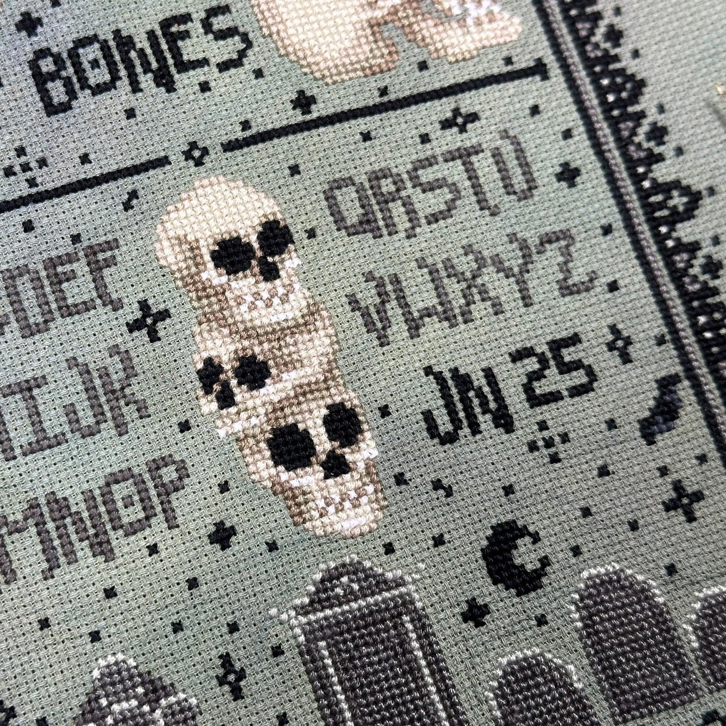 The Stitch Crypt Hallowed Be Sampler Cross Stitch Pattern