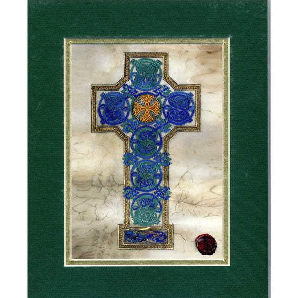Celtic Card Company Matted Print Celtic Cross