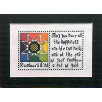 Claddagh Cross Stitch Rainbow's End Irish Quilts and Quotes Pattern
