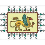 Arelate Studio Victorious Griffin Cross Stitch Pattern