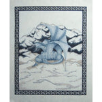 Dracolair Creations Arrival of Winter Dragon Cross Stitch Pattern