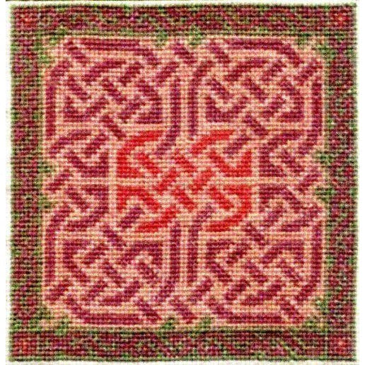 Celtic Obsessions Lavender & Green Knotwork Cross Stitch Pattern