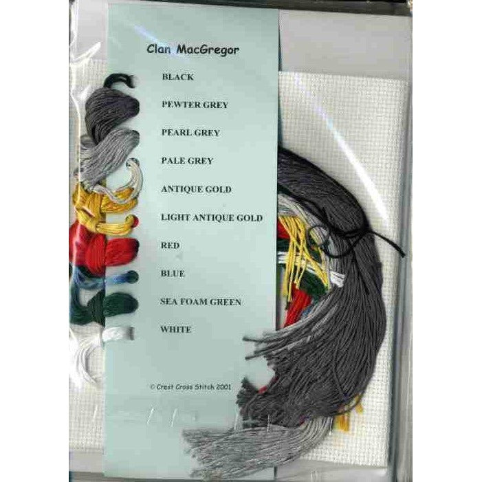 Clans of Scotland Scottish Crest MacGregor Cross Stitch Kit