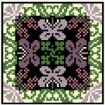 Landmark Tapestries & Charts Arts & Crafts Orchid Pincushion Cross Stitch Pattern
