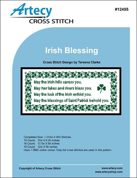 Artecy Irish Blessing Cross Stitch Pattern