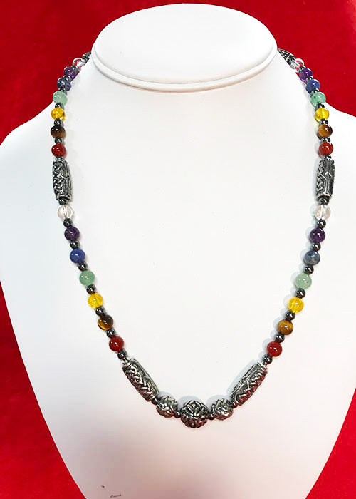 Black Dragon Crafts - Celtic Chakra Pewter Necklace XL
