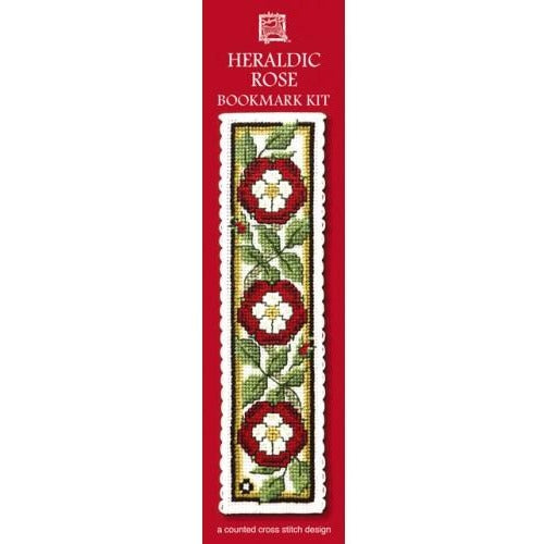 Textile Heritage Heraldic Rose Bookmark Cross Stitch Kit