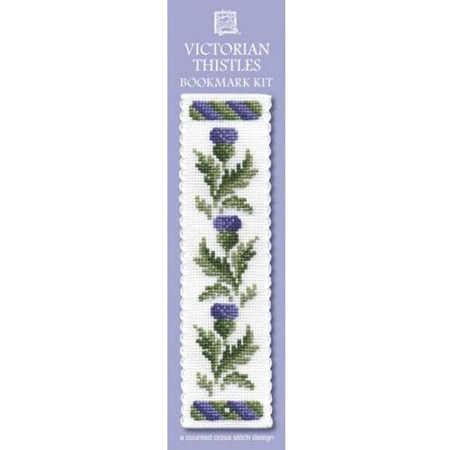 Textile Heritage Victorian Thistles Bookmark Cross Stitch Kit