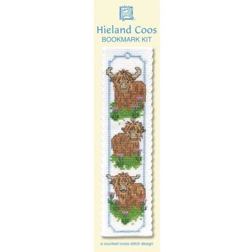Textile Heritage Hieland Coos Bookmark Cross Stitch Kit