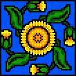 Botanical Pin Cushion Marigold Cross Stitch Pattern