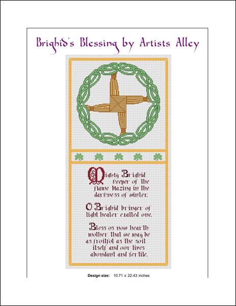 Artists Alley Brighid's Blessing Cross Stitch Pattern