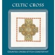 Textile Heritage Celtic Cross Coaster -  Cross Stitch Kit