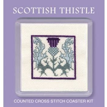 Textile Heritage Scottish Thistle Coaster Cross Stitch Kit