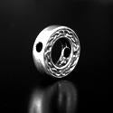 Celtic Dragon's Eye Bead Pewter Bead