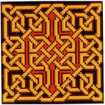 Golden Celtic Knot Amaethon Cross Stitch Pattern