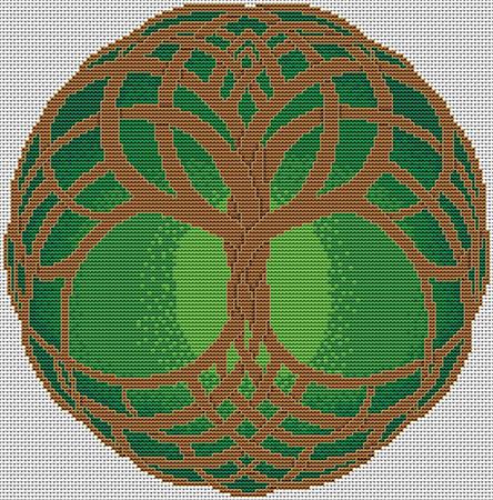 Artists Alley Celtic Tree of Life Spring Cross Stitch Pattern