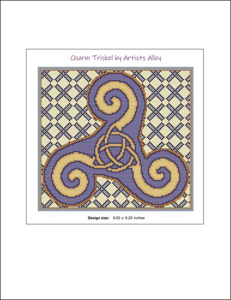 Artists Alley Charm Triskele Cross Stitch Pattern