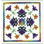Dinky Dyes Blossoms Cross Stitch Pattern & Silk Thread Pack