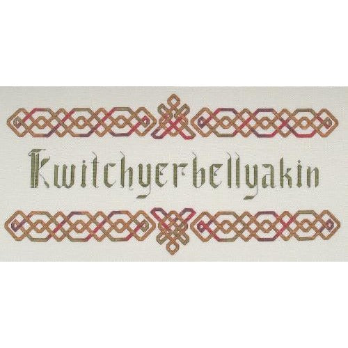 Dinky Dyes Kwitchyerbellyakin Celtic Cross Stitch Pattern