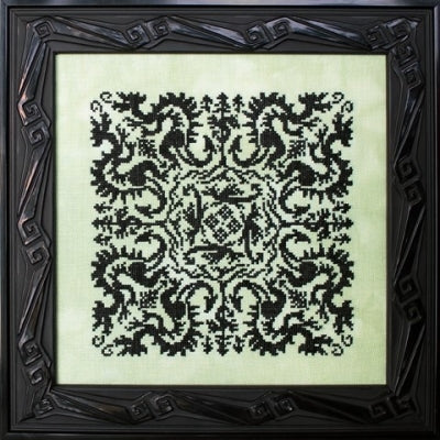 Ink Circles Elemental Dragons Cross Stitch Pattern
