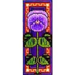 Landmark Tapestries & Charts Floral Miniature Pansy Cross Stitch Pattern