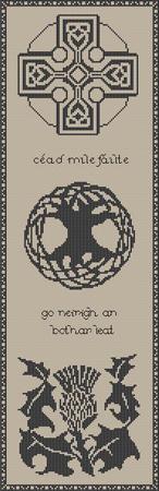Artists Alley Gaelic Welcome Cross Stitch Pattern