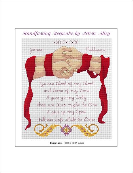 Artists Alley Handfasting Keepsake Cross Stitch Pattern