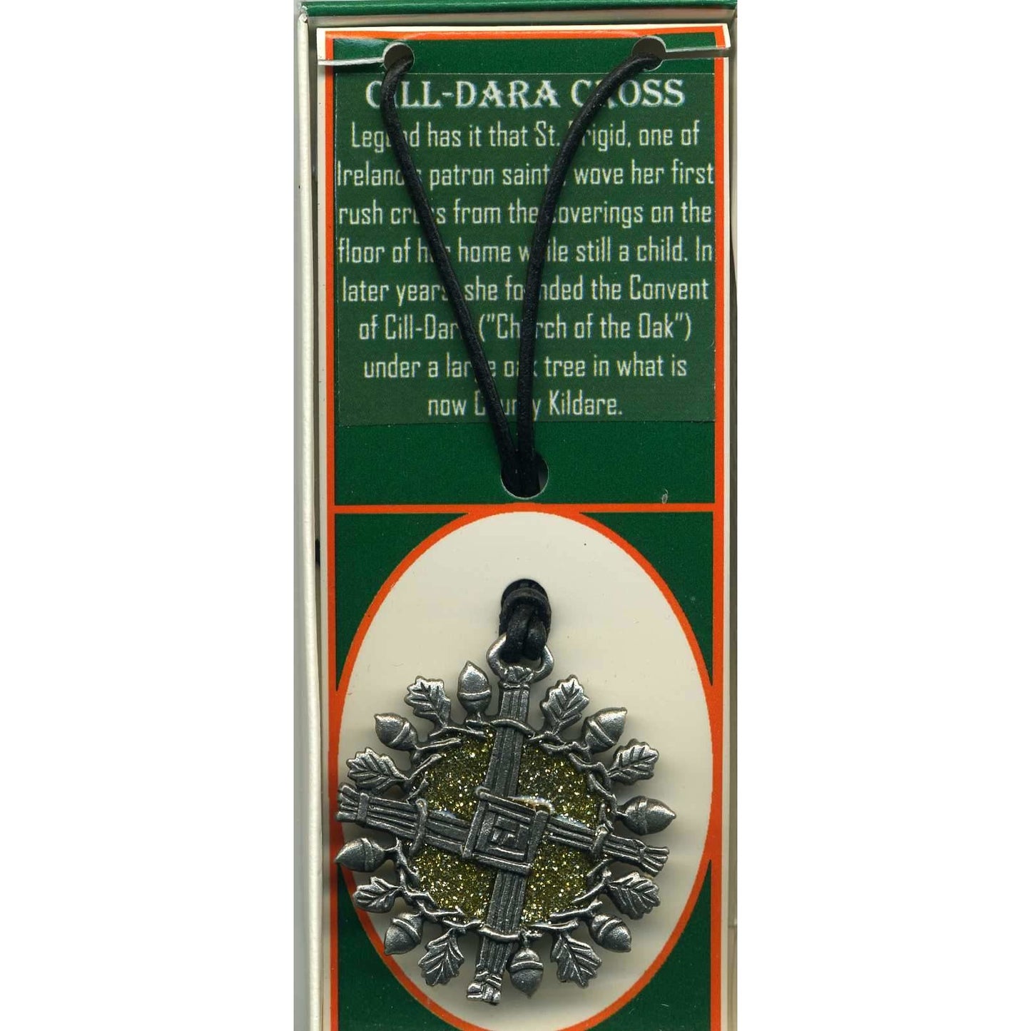 Cill Dara Cross Pewter Pendant