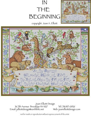 Joan Elliott In The Beginning Cross Stitch Pattern