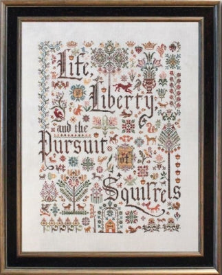 Ink Circles Dog's Declaration Cross Stitch Pattern