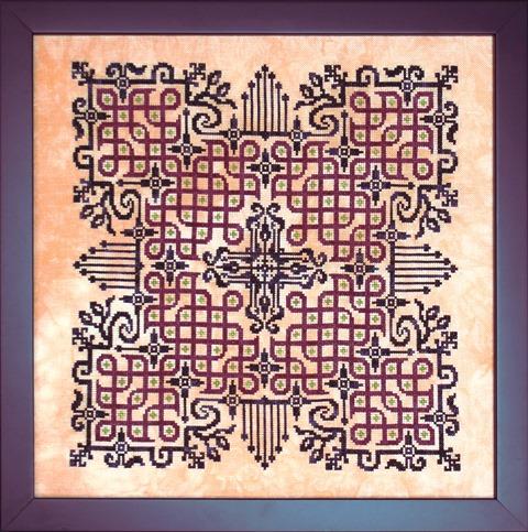 Ink Circles Peace Wheel Cross Stitch Pattern