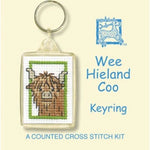 Textile Heritage Wee Hieland Coo Keyring Cross Stitch Kit