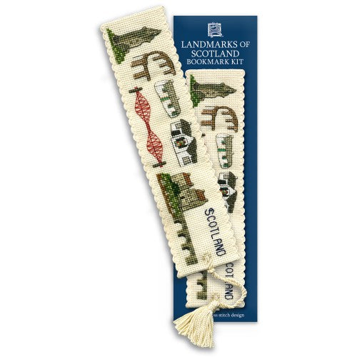 Textile Heritage Landmarks of Scotland Bookmark Cross Stitch Kit