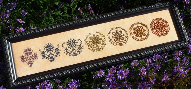 Ink Circles Metamorphosis Cross Stitch Pattern