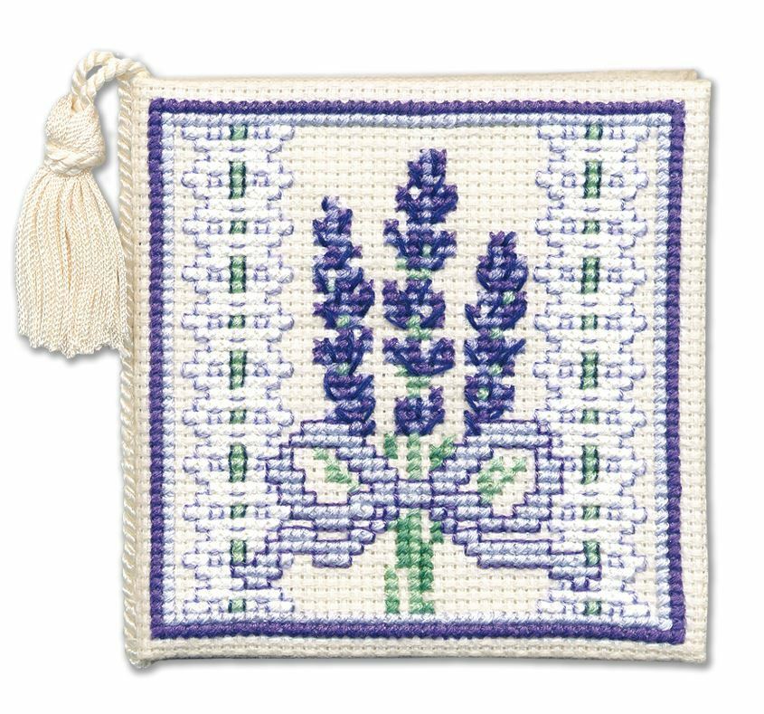 Textile Heritage Victorian Lavender Needle Case Cross Stitch Kit