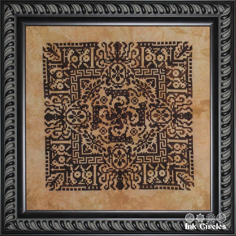 Ink Circles Reflections on a Grecian Urn Cross Stitch Pattern