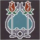 Landmark Tapestries & Charts Arts & Crafts Roses Pincushion Cross Stitch Pattern