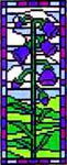 Landmark Tapestries & Charts Stained Glass Miniature Bluebell Cross Stitch Pattern