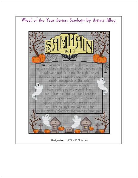 Artists Alley Samhain: Wheel of the Year Cross Stitch Pattern