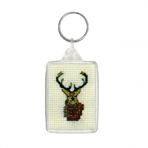 Textile Heritage Stag Keyring Cross Stitch Kit
