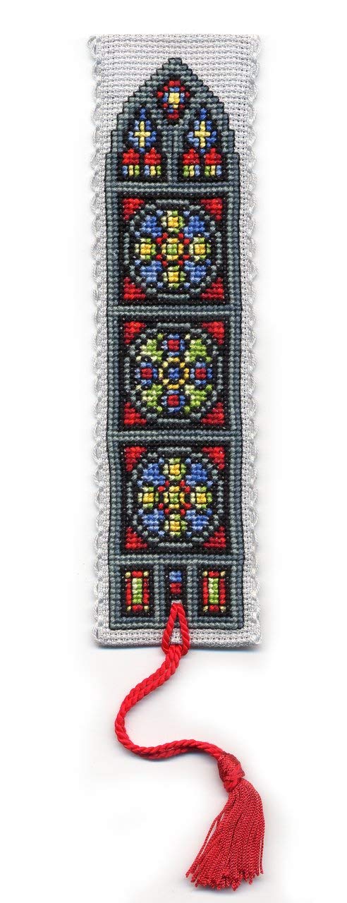 Textile Heritage Stained Glass Window Bookmark Cross Stitch Kit