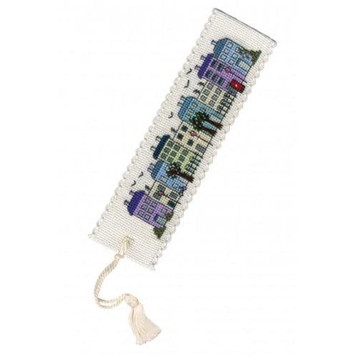 Textile Heritage Townhouses Bookmark Cross Stitch Kit