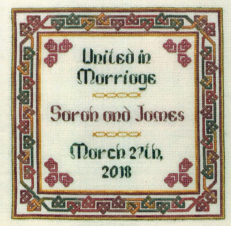 <p> </p> <p> </p> <p> </p> <p> </p> <p>Dinky Dyes Tying the Knot Wedding Sampler Cross Stitch Pattern