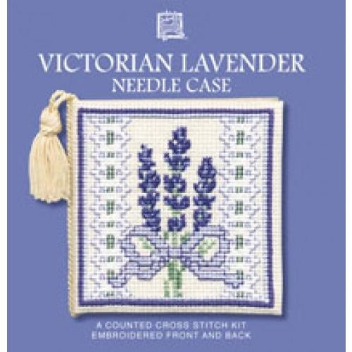 Textile Heritage Victorian Lavender Needle Case Cross Stitch Kit