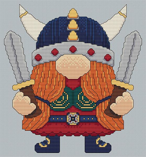 Artists Alley Sword Maiden Cross Stitch Pattern