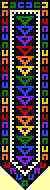 Aztec Baja Bookmark Cross Stitch Pattern