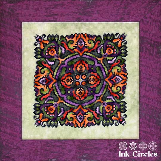 Ink Circles Bobulate Cross Stitch Pattern