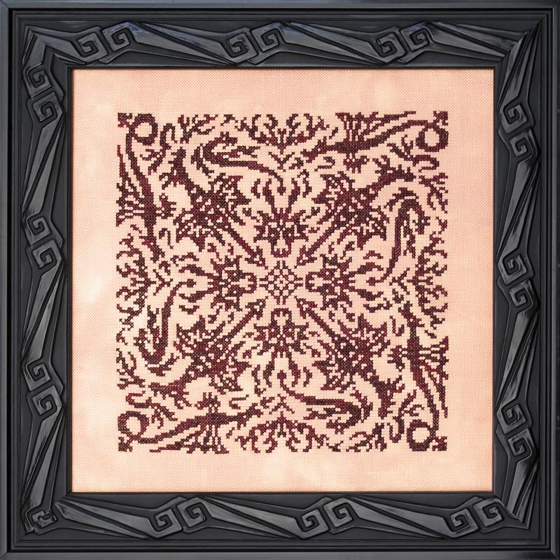 Ink Circles Elemental Dragons: Fire Cross Stitch Pattern