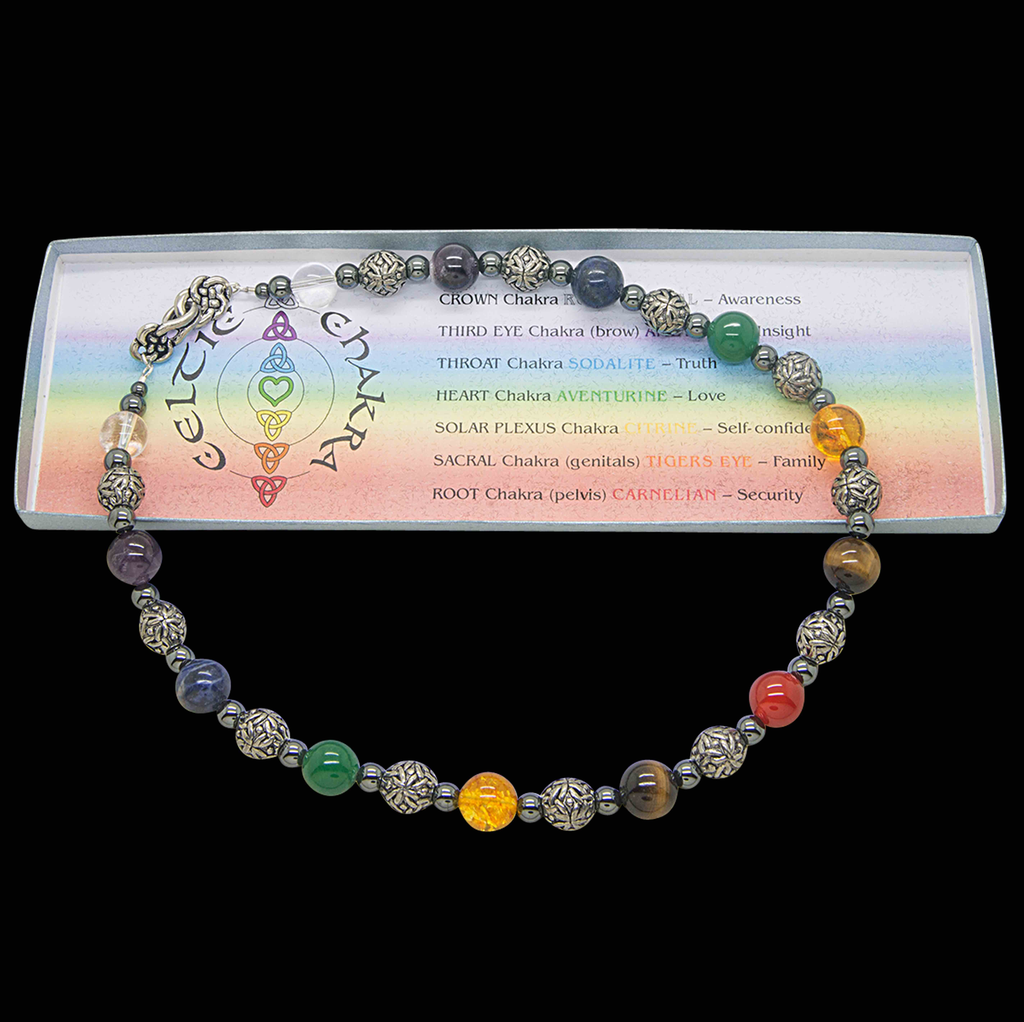 Black Dragon Crafts - Celtic Chakra Pewter Necklace XL